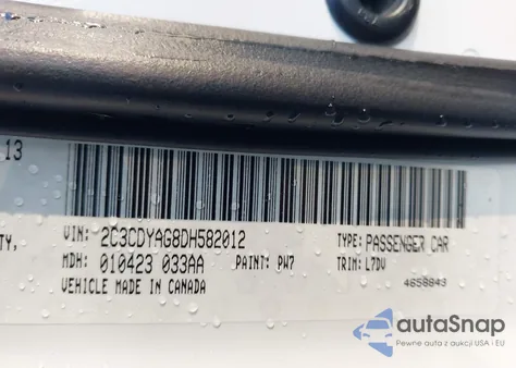 2013 Dodge Challenger Sxt from USA, damaged, VIN 2C3CDYAG8DH582012